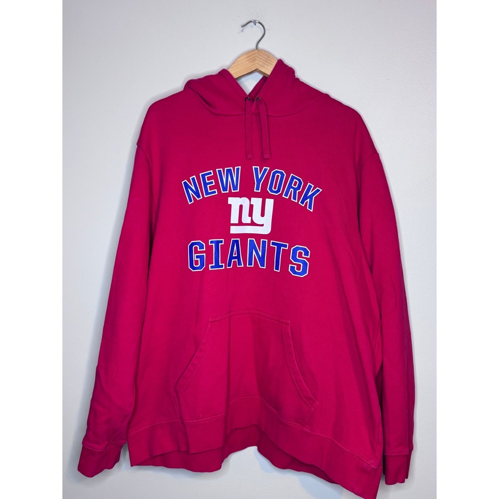 New York Giants Hoodie Red‎ Fanatics Pullover NFL Size XXL